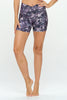 Lilly - Orchid Ice Diamond -Cross Over Shorts w Pocket 5" (High-Waist)