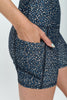 Mia Shorts - Navy Cream Secuence w Pockets 5" (High-Waist)