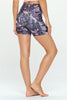Lilly - Orchid Ice Diamond -Cross Over Shorts w Pocket 5" (High-Waist)