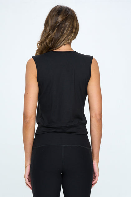 Caro - Black Loose Knot Tank - LIMITED EDITION