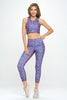 Mia Pocket - Navy Cherry Bell Flower 7/8 w pockets (High-Waist) - LIMITED EDITION