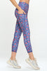 Mia Pocket - Navy Cherry Bell Flower 7/8 w pockets (High-Waist) - LIMITED EDITION