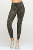 Liz - Agave Linear Mix Pockets 7/8 Legging (SLIM COLLECTION) - SIZE UP**Sale**
