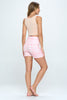 Mila Shorts - Pink Plaid 5" (High-Waist) - LIMITED EDITION