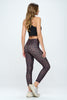 Cristina - Espresso Large Cheetah Cross Over 7/8 Legging (High-Waist)