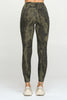 Liz - Agave Linear Mix Pockets 7/8 Legging (SLIM COLLECTION) - SIZE UP**Sale**