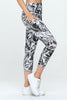 Liz Capri - B&W Tropics w Pockets Capri