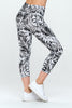 Liz Capri - B&W Tropics w Pockets Capri