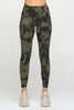 Liz - Agave Silky Tie Dye Pockets 7/8 Legging