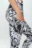 Liz Capri - B&W Tropics w Pockets Capri