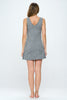 Olivia - Grey Two Tone - Cinch Dress