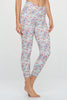 Kate - Spring Floral - Cross Over - Capri Legging (High-Waist)