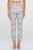Kate - Spring Floral - Cross Over - Capri Legging (High-Waist)