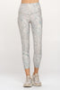 Liz - Grey Jaguar Teal Splash w Pockets 7/8 Legging**Sale**