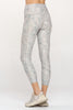 Liz - Grey Jaguar Teal Splash w Pockets 7/8 Legging**Sale**