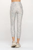 Liz - Grey Jaguar Teal Splash w Pockets 7/8 Legging**Sale**