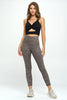 Mia - Mocha Static Glitter Legging (High-Waist) - LIMITED FOIL EDITION**Sale**