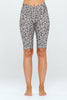 Amelia -  Amber Cheetah - Cross Over Band Biker Legging