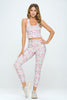 Kendall -  Snow Garden Compression Crop Tank**SALE**