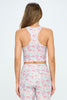 Kendall -  Snow Garden Compression Crop Tank**SALE**