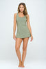 Olivia - Olive two tone - Cinch Dress - LIMITED EDITION