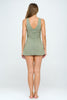 Olivia - Olive two tone - Cinch Dress - LIMITED EDITION