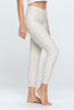 Cristina - Snow Taupee Cheetah Cross Over 7/8 Legging (High-Waist)