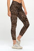 Cristina - Black and Golden Cheetah Cross Over 7/8 Legging (High-Waist) - LIMITED EDITION