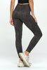 Tate - Wet Sand Abstract Leopard Crossover Full-Length Legging (High-Waist)
