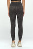Tate - Wet Sand Abstract Leopard Crossover Full-Length Legging (High-Waist)