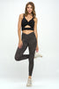 Tate - Wet Sand Abstract Leopard Crossover Full-Length Legging (High-Waist)