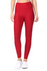 Amy - Plain Crimson 7/8 Middi Legging (Regular-Waist) - FINAL SALE