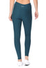 Amy - Plain Leafy Teal 7/8 Middi Legging (Regular-Waist) - FINAL SALE