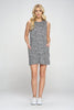 Athena - Charcoal Polka Dot Tank Dress w Hood**SALE**