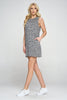 Athena - Charcoal Polka Dot Tank Dress w Hood**SALE**