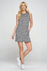 Athena - Charcoal Polka Dot Tank Dress w Hood**SALE**