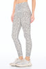 Brianna - Abstract Grey Cheetah Full-Length (High-Waist) - FINAL SALE