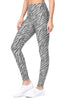 Brianna - Grey Zebra Flair Full-Length (High-Waist)