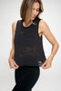 Cece - Black Burnout Camo Tank