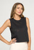 Cece - Black Croc Burnout Tank