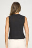 Cece - Black Croc Burnout Tank