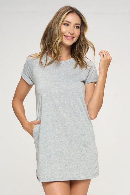 Heather Grey T-Shirt Dress Activewear