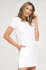 Desi - White T-Shirt Dress***Final Sale***