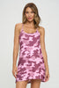 Kelly - Purple Camo Racerback Tennis Bodysuit Dress