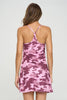 Kelly - Purple Camo Racerback Tennis Bodysuit Dress