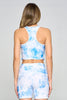 Kendall - Blue Cloud Compression Crop Tank