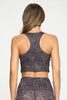 Kendall - Dark Night Cobra Compression Crop Tank