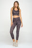 Kendall - Dark Night Cobra Compression Crop Tank