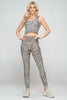 Kendall - Dove Cheetah Airbrush Compression Crop Tank**Sale**
