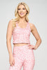Kendall - Valentine Cheetah Compression Crop Tank